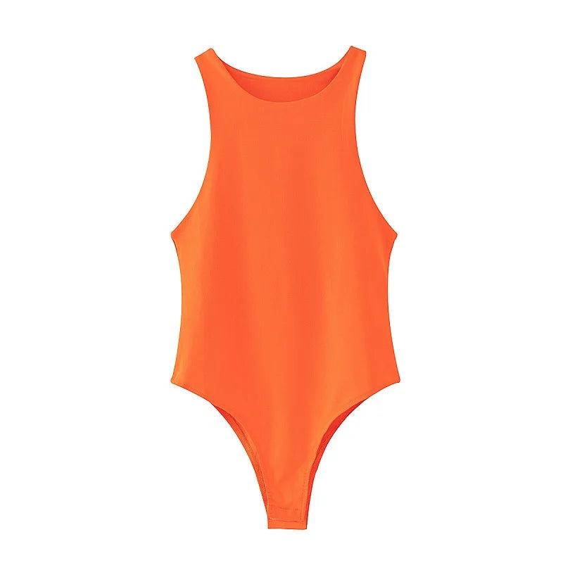 Summer Bodycon Bodysuit – Slim Fit Women’s Clubwear Playsuit (4 Colors)