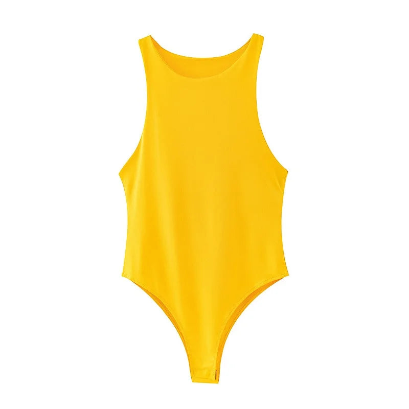 Summer Bodycon Bodysuit – Slim Fit Women’s Clubwear Playsuit (4 Colors)