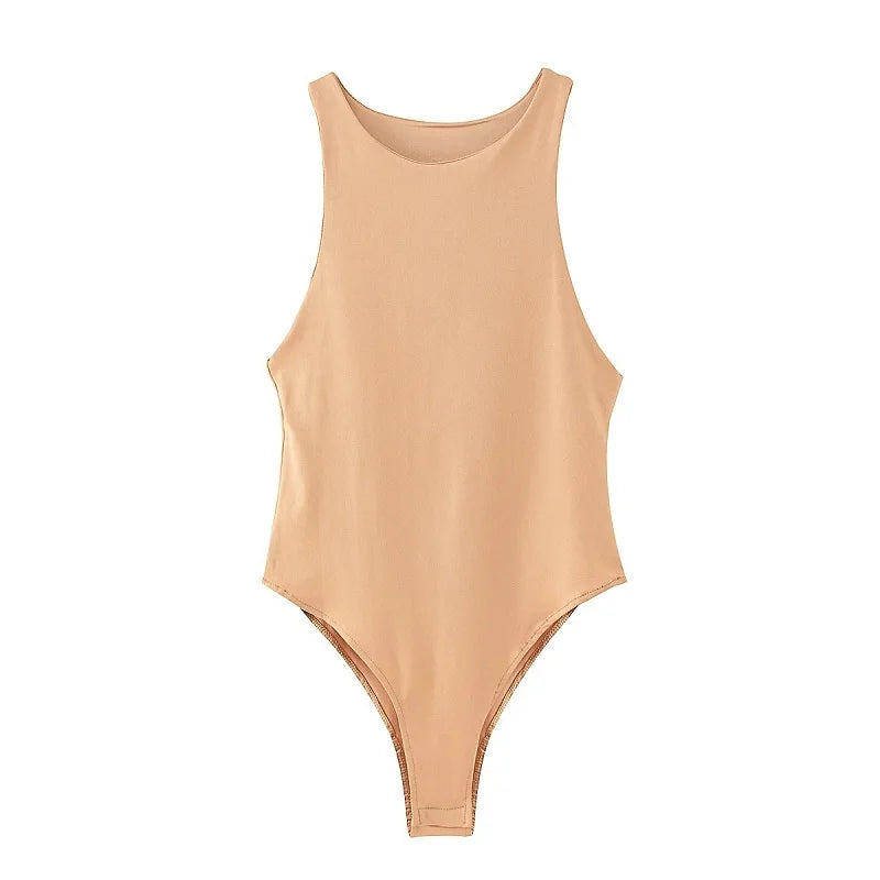 Summer Bodycon Bodysuit – Slim Fit Women’s Clubwear Playsuit (4 Colors)