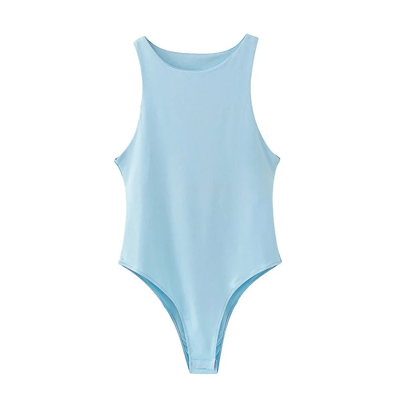 Summer Bodycon Bodysuit – Slim Fit Women’s Clubwear Playsuit (4 Colors)