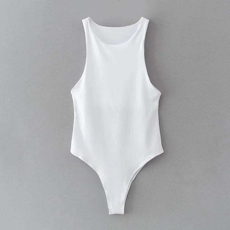 Summer Bodycon Bodysuit – Slim Fit Women’s Clubwear Playsuit (4 Colors)