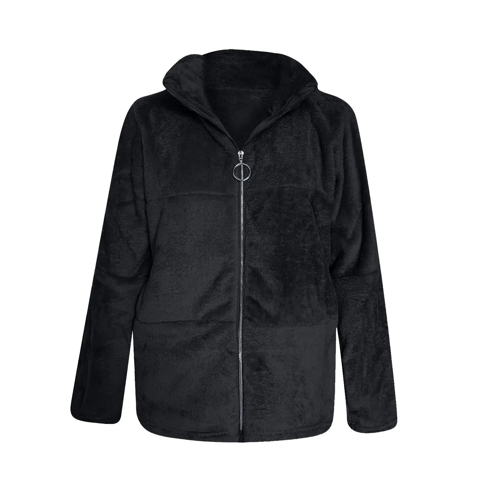 Women’s Faux Fur Coat – Plush Oversized Winter Jacket