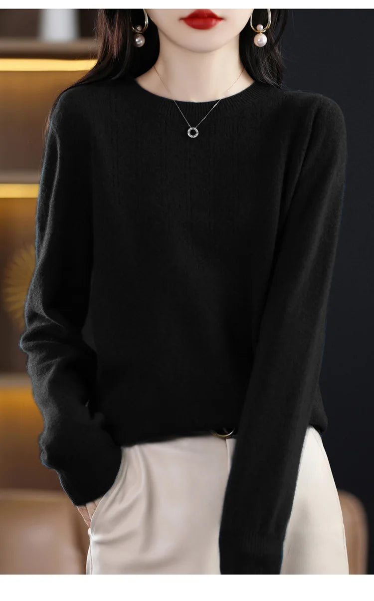 Women’s Knit Sweater – Slim Fit Autumn/Winter Pullover 2025