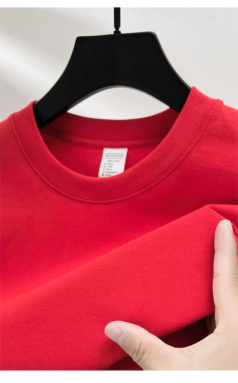 Men’s Cotton T-Shirt – Summer Breathable Short Sleeve Top