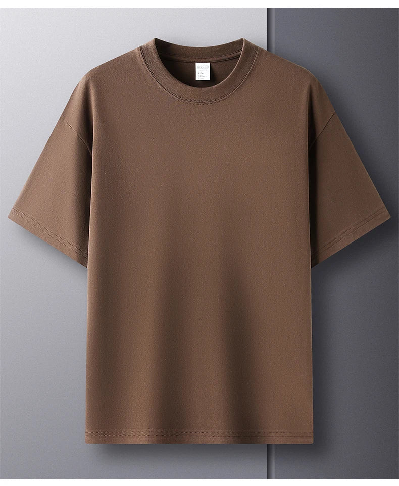 Men’s Cotton T-Shirt – Summer Breathable Short Sleeve Top