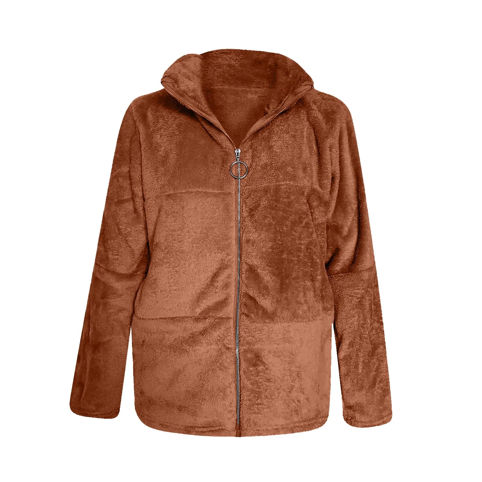 Women’s Faux Fur Coat – Plush Oversized Winter Jacket