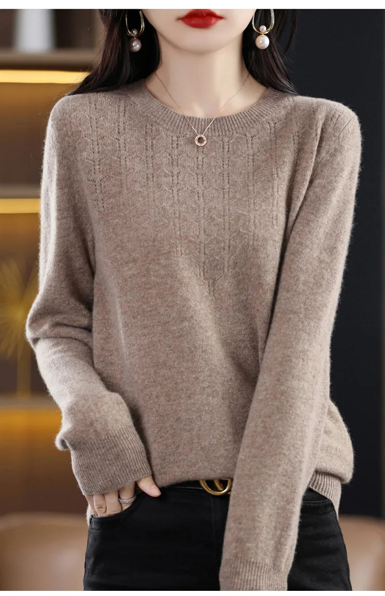 Women’s Knit Sweater – Slim Fit Autumn/Winter Pullover 2025