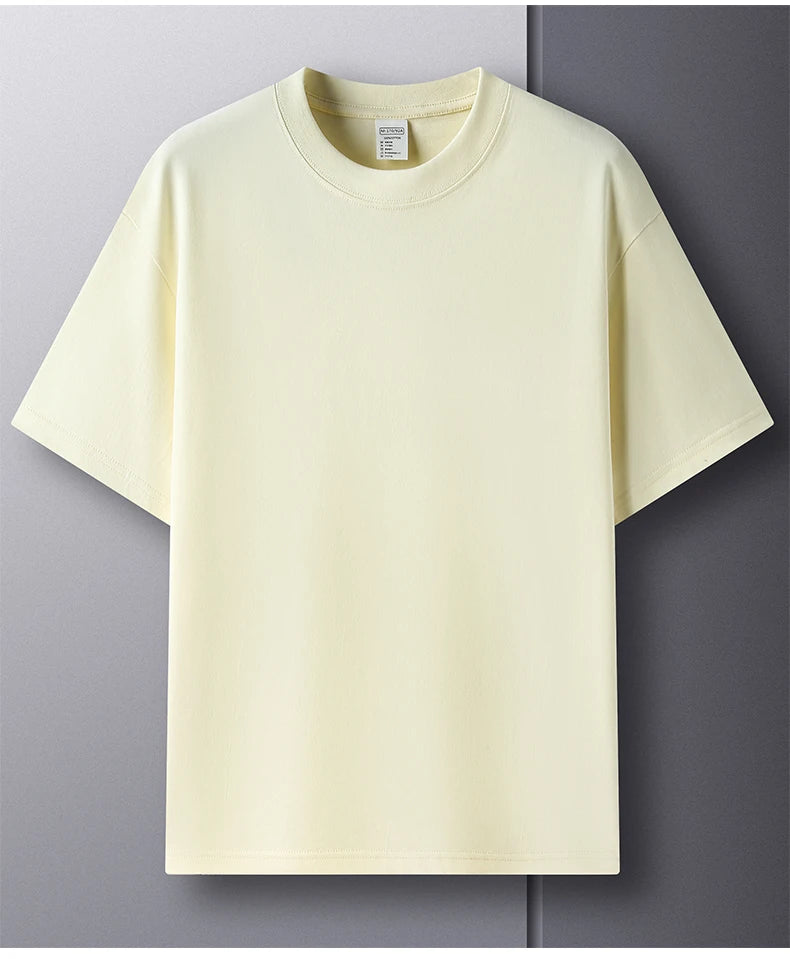 Men’s Cotton T-Shirt – Summer Breathable Short Sleeve Top