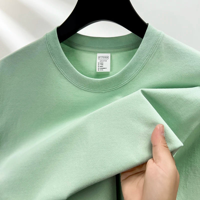 Men’s Cotton T-Shirt – Summer Breathable Short Sleeve Top