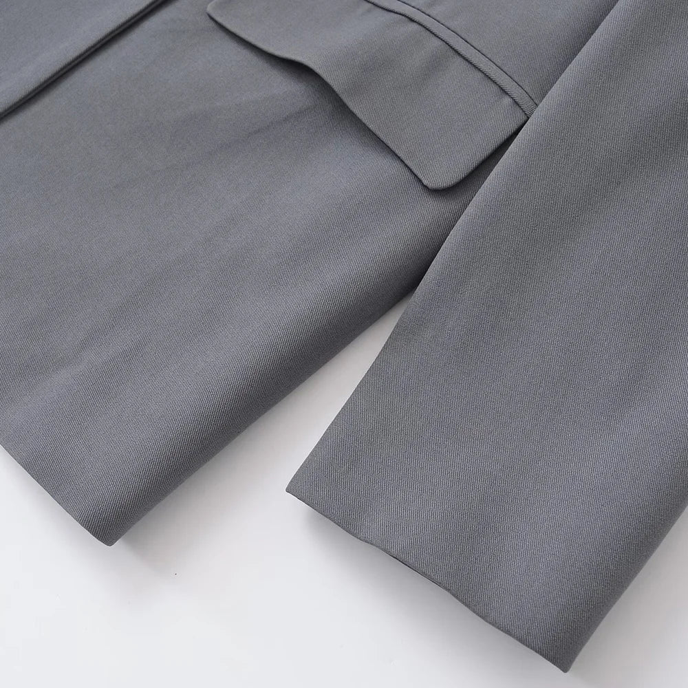 Women’s Double-Breasted Blazer – Chic Office Outerwear