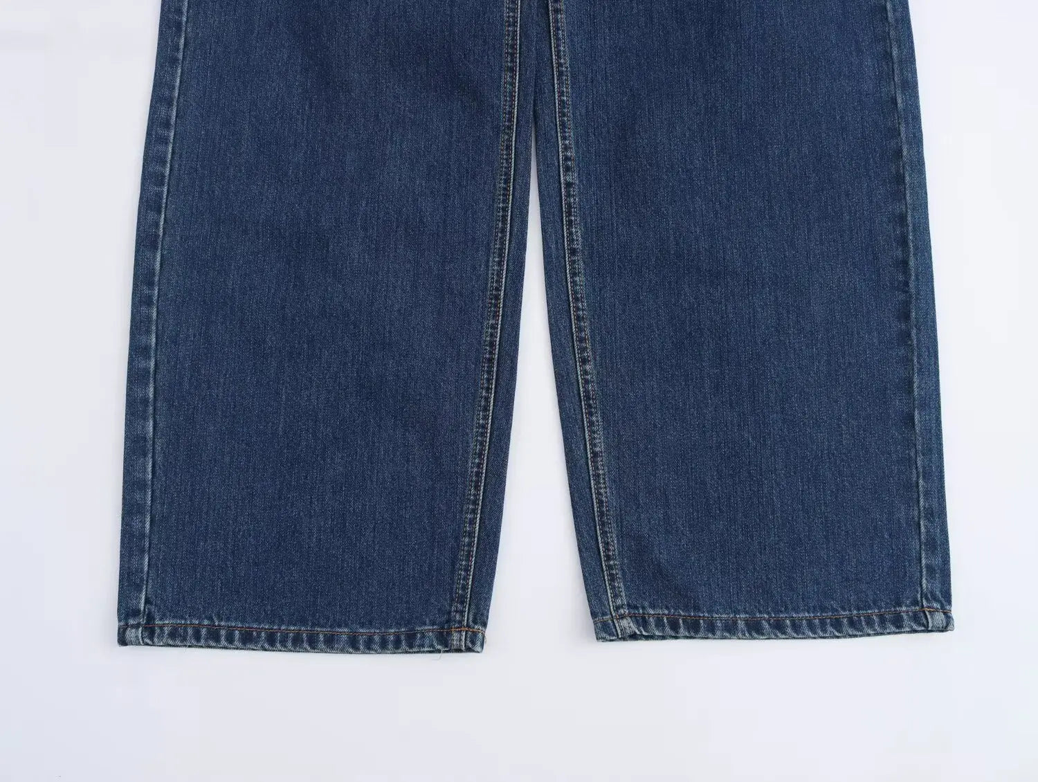 Women’s Asymmetric Denim Trousers – High Waist Wide Leg Jeans 2025