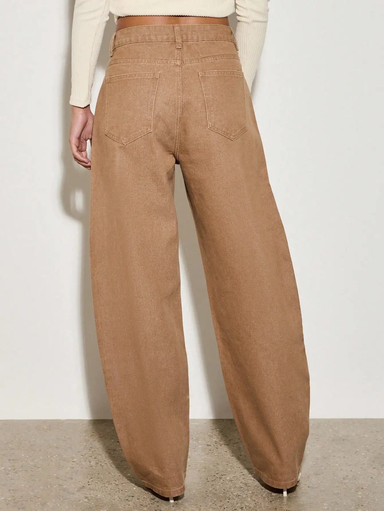 Women’s High-Waist Wide Leg Jeans – Retro Loose Fit Denim