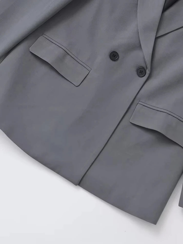 Women’s Double-Breasted Blazer – Chic Office Outerwear