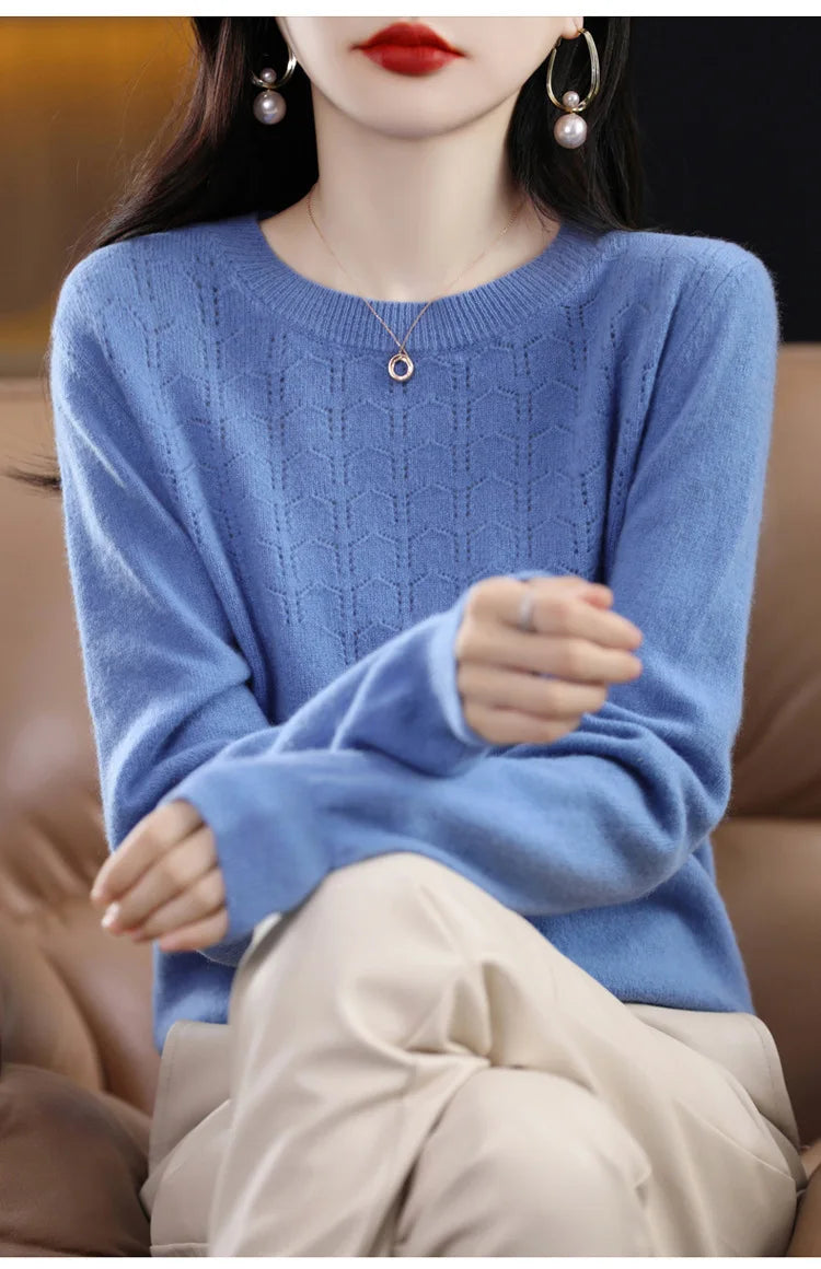 Women’s Knit Sweater – Slim Fit Autumn/Winter Pullover 2025