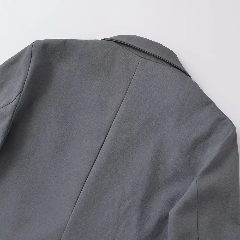 Women’s Double-Breasted Blazer – Chic Office Outerwear