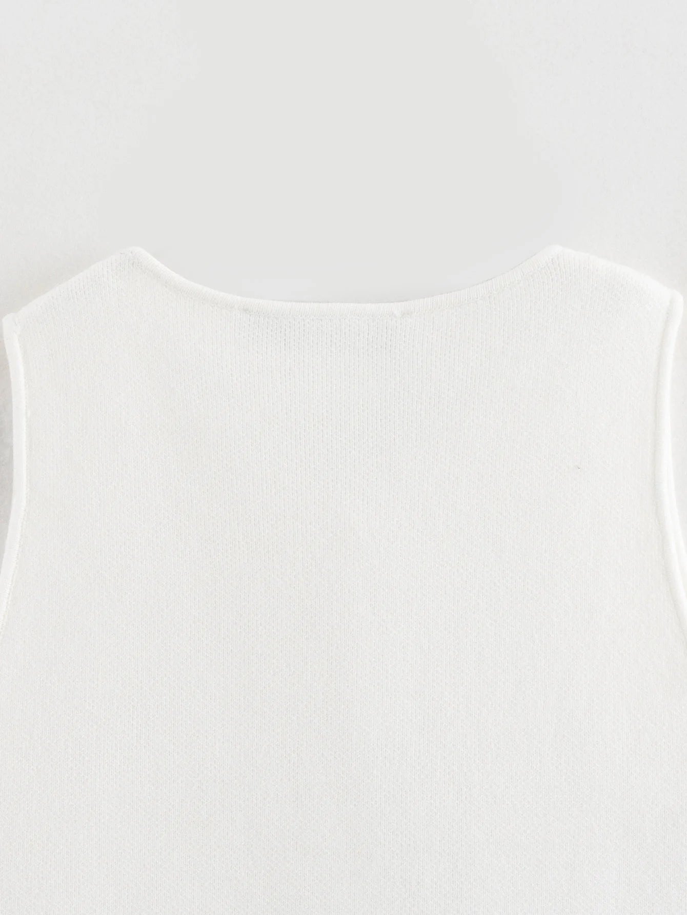 Women’s Knit Vest – Cropped Button-Up Streetwear Tops