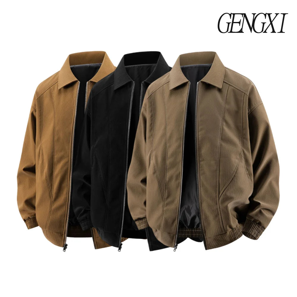 Men’s Retro Workwear Jacket – Cityboy Pilot Style Autumn/Winter Coat