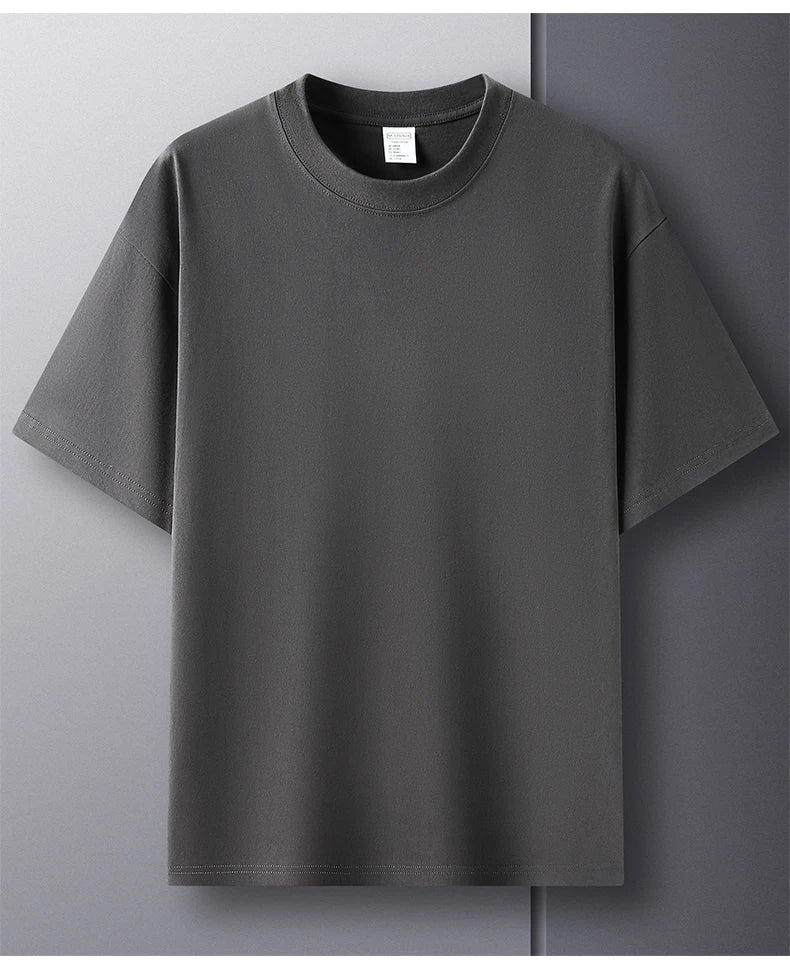Men’s Cotton T-Shirt – Summer Breathable Short Sleeve Top