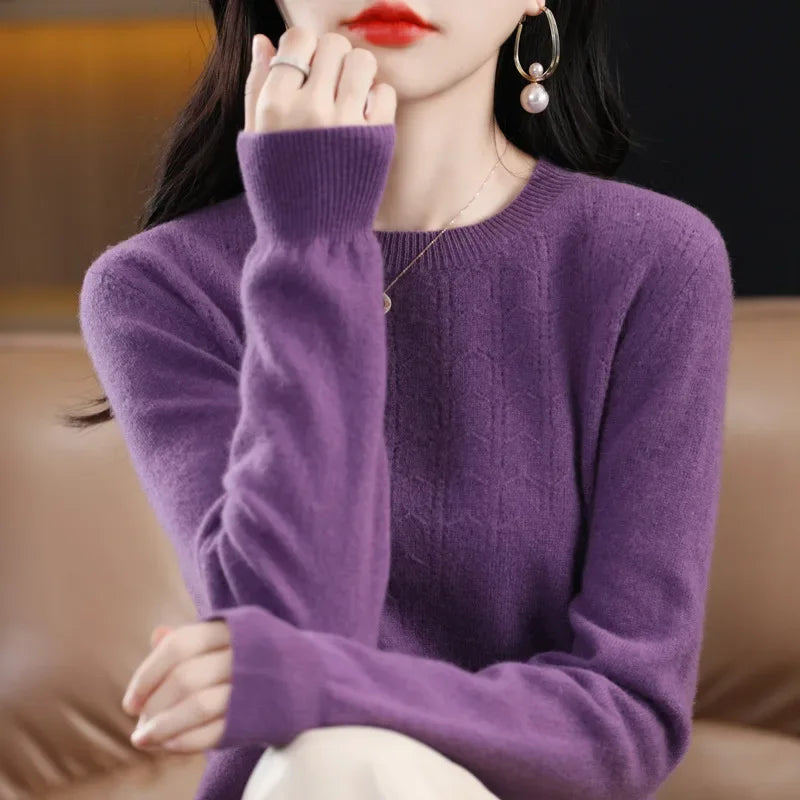 Women’s Knit Sweater – Slim Fit Autumn/Winter Pullover 2025
