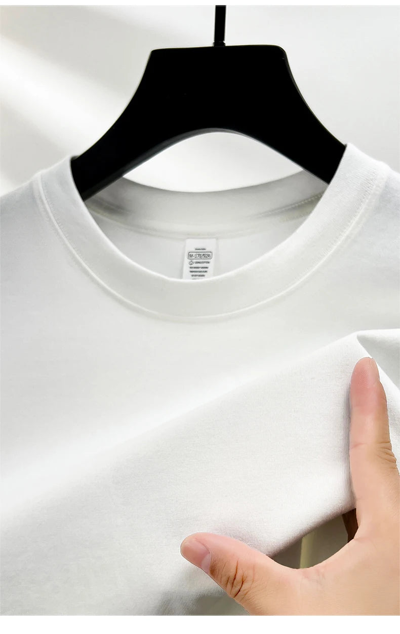 Men’s Cotton T-Shirt – Summer Breathable Short Sleeve Top
