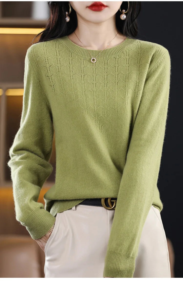 Women’s Knit Sweater – Slim Fit Autumn/Winter Pullover 2025
