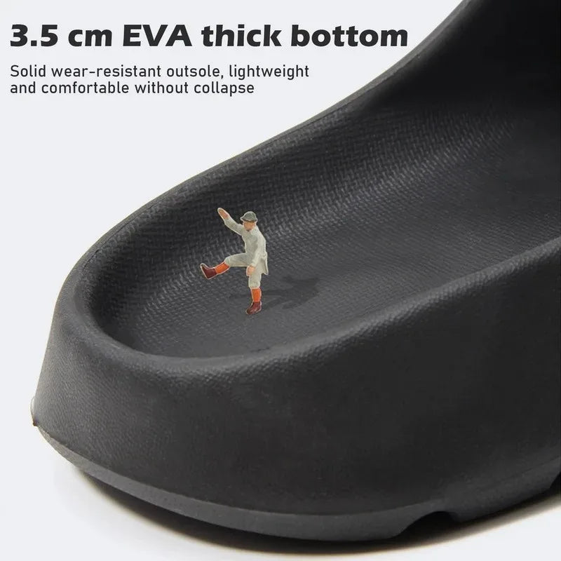 Unisex Cloud Slides, Thick-Soled EVA Summer Slippers & Beach Sandals
