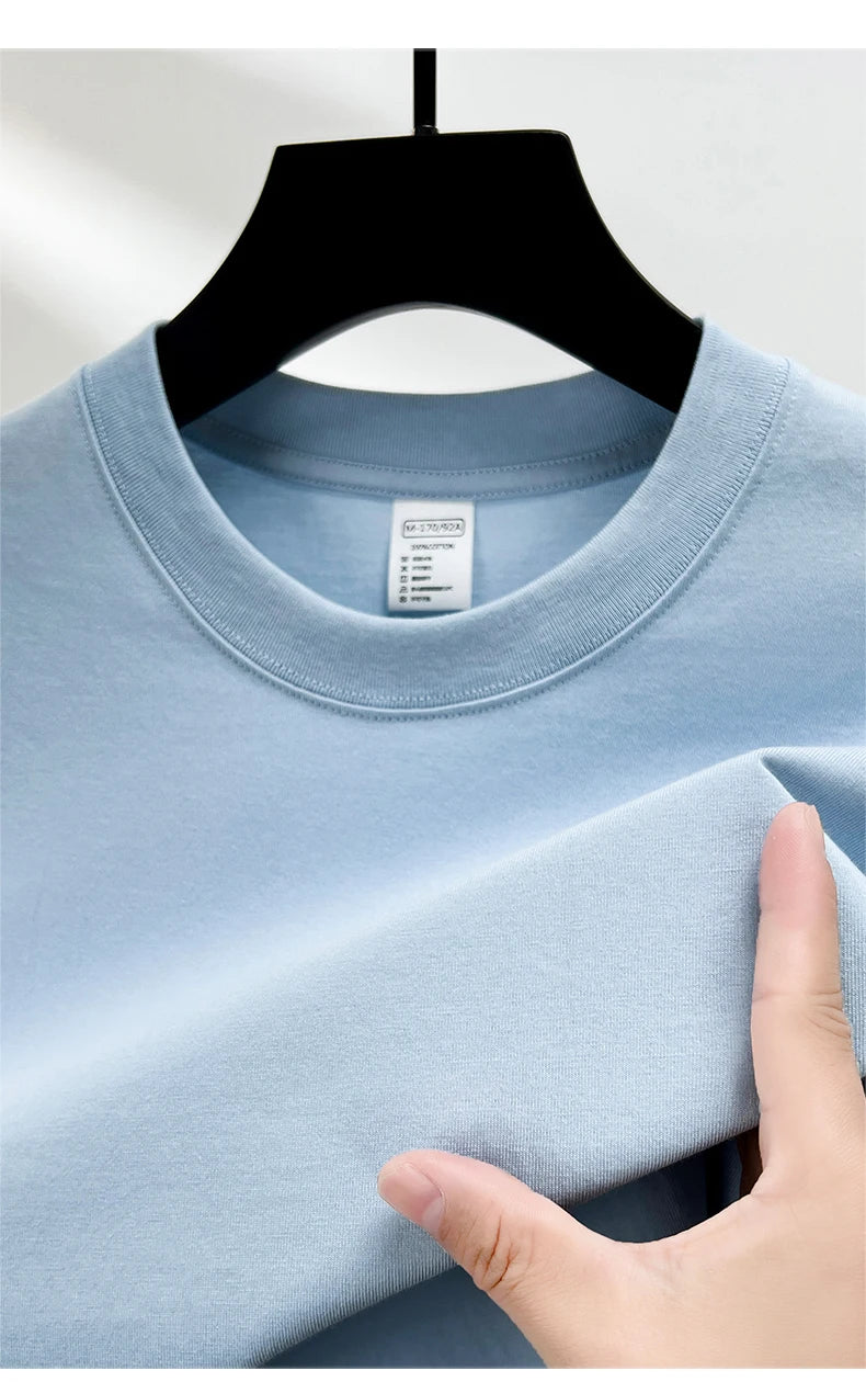 Men’s Cotton T-Shirt – Summer Breathable Short Sleeve Top