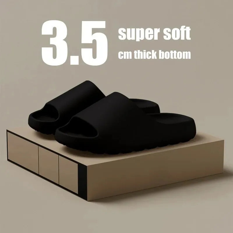 Unisex Cloud Slides, Thick-Soled EVA Summer Slippers & Beach Sandals