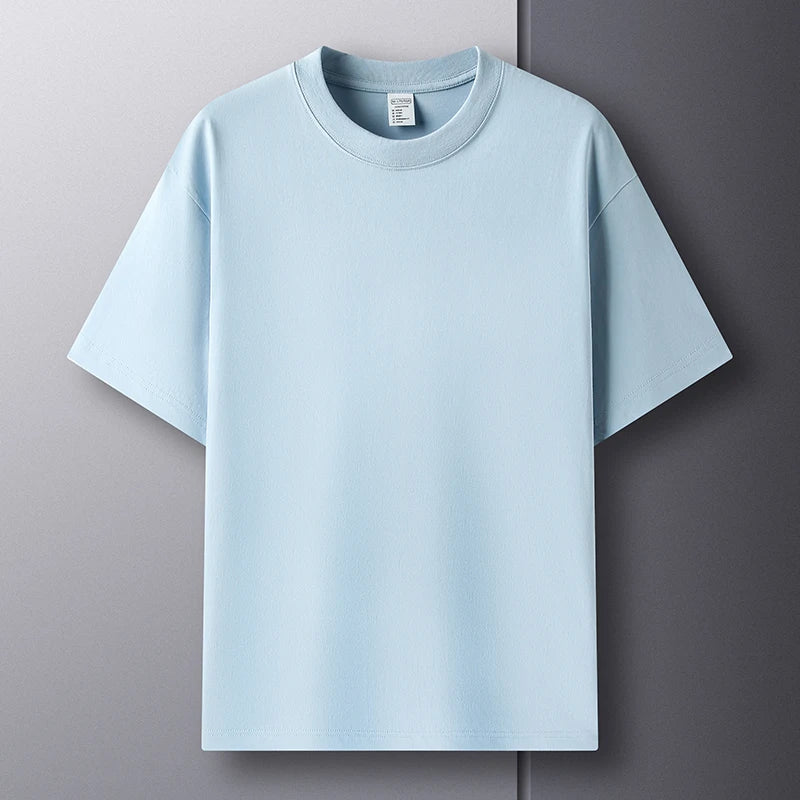 Men’s Cotton T-Shirt – Summer Breathable Short Sleeve Top