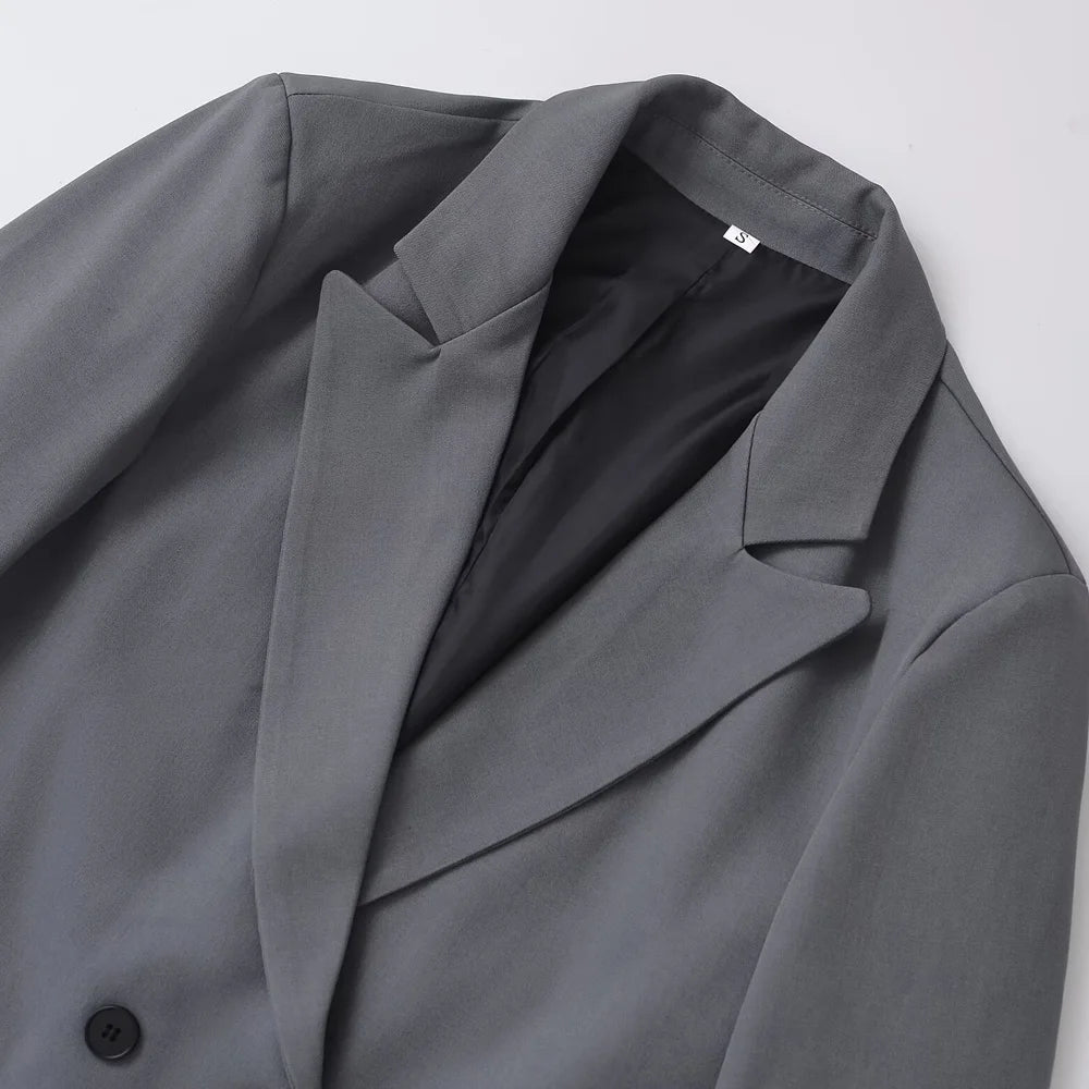 Women’s Double-Breasted Blazer – Chic Office Outerwear