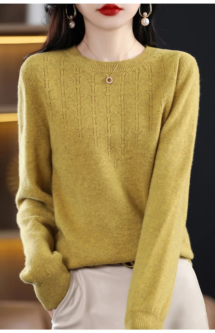 Women’s Knit Sweater – Slim Fit Autumn/Winter Pullover 2025