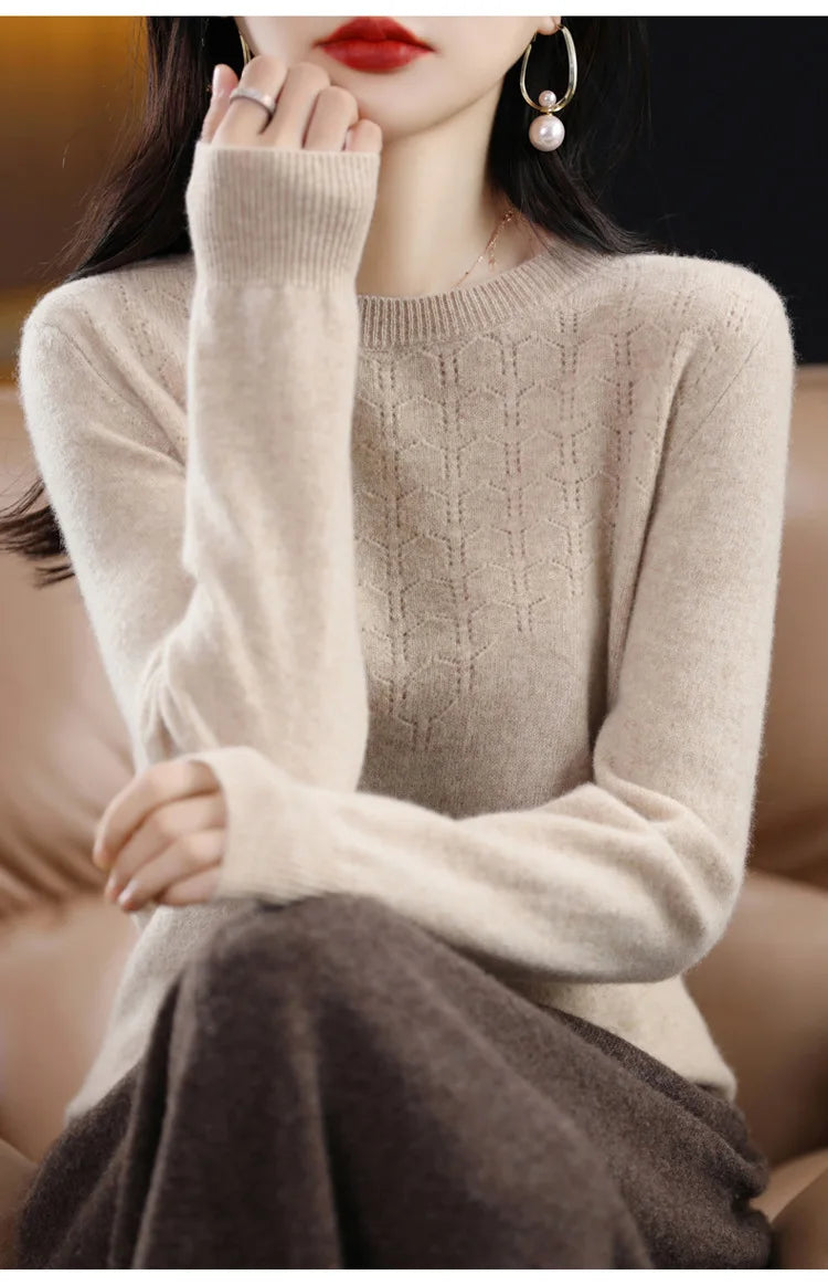 Women’s Knit Sweater – Slim Fit Autumn/Winter Pullover 2025