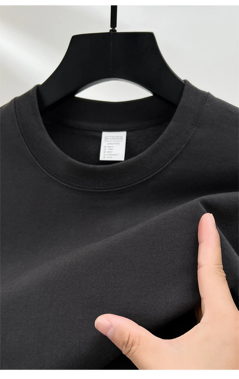 Men’s Cotton T-Shirt – Summer Breathable Short Sleeve Top