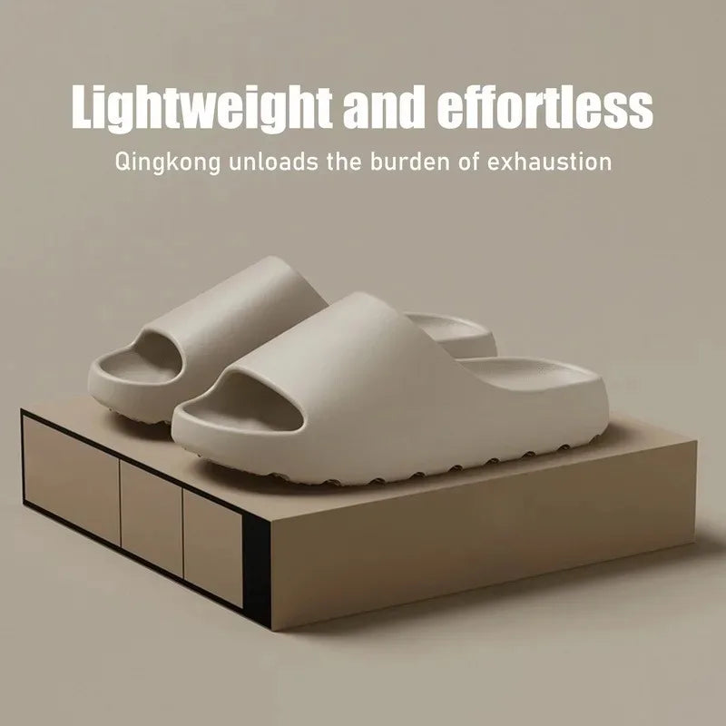 Unisex Cloud Slides, Thick-Soled EVA Summer Slippers & Beach Sandals