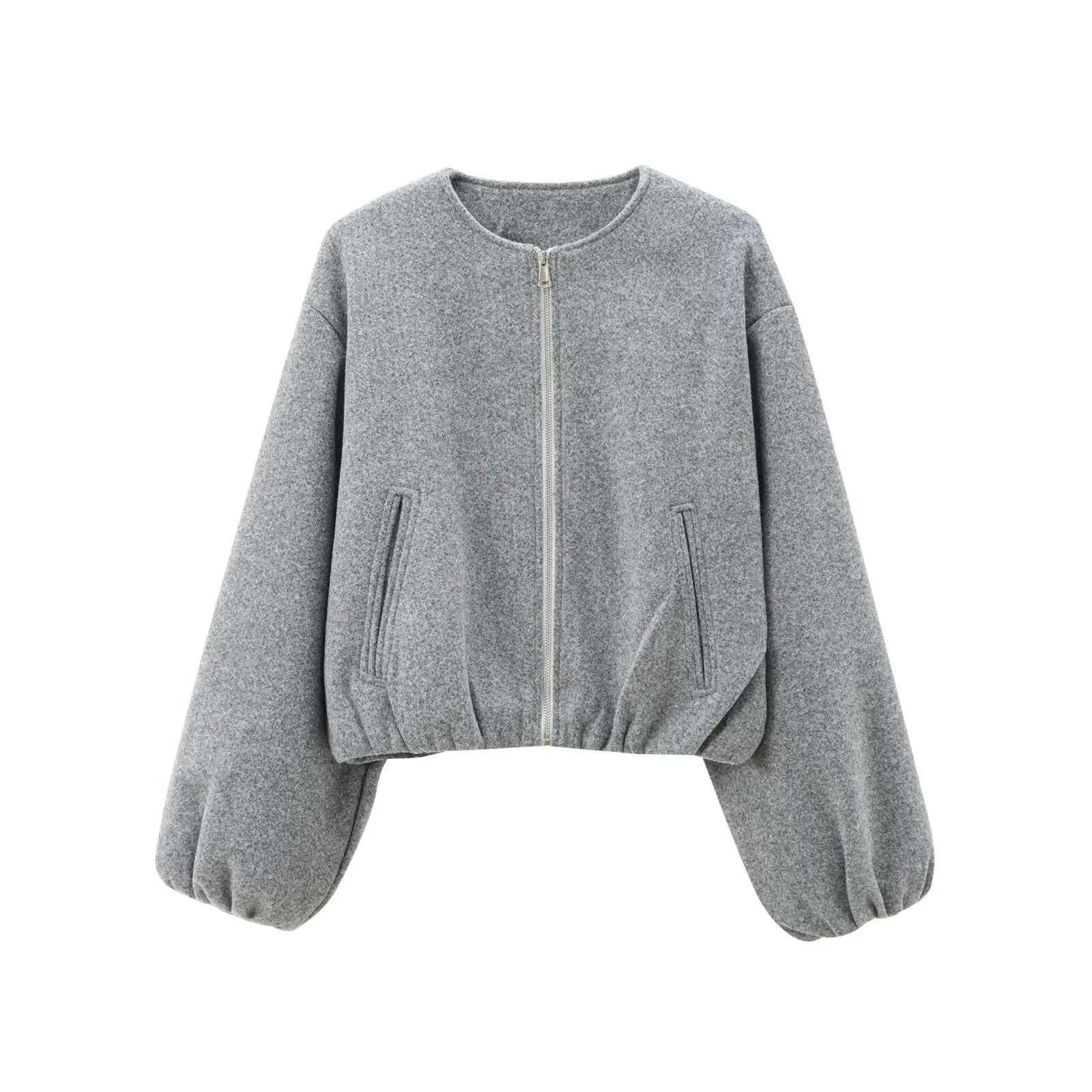 Women’s Red Bomber Jacket – Cropped Zipper Sports Outerwear 2025