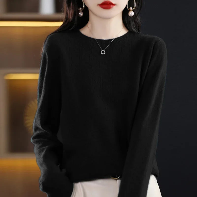 Women’s Knit Sweater – Slim Fit Autumn/Winter Pullover 2025