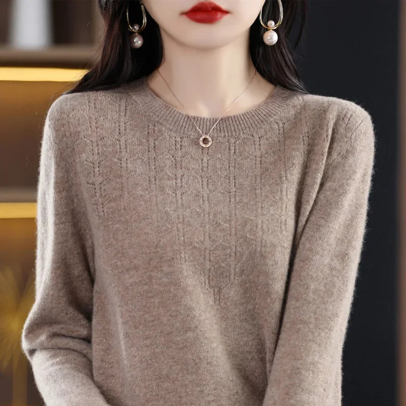 Women’s Knit Sweater – Slim Fit Autumn/Winter Pullover 2025