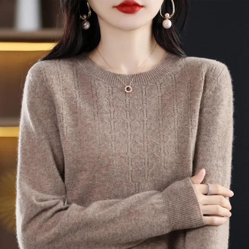 Women’s Knit Sweater – Slim Fit Autumn/Winter Pullover 2025