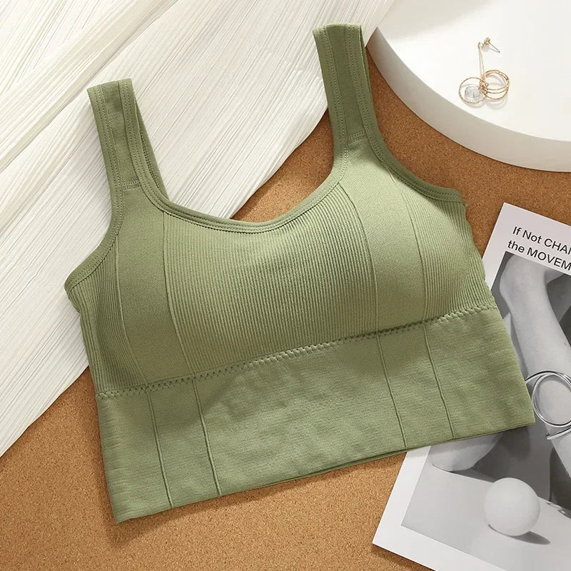 Seamless Sports Bra , Breathable, Anti-Sweat, Push Up Yoga & Workout Top