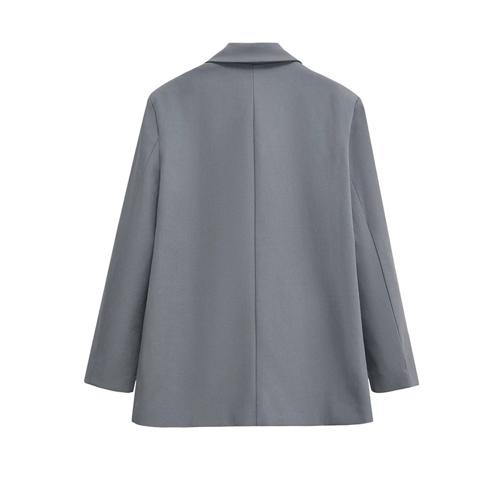 Women’s Double-Breasted Blazer – Chic Office Outerwear