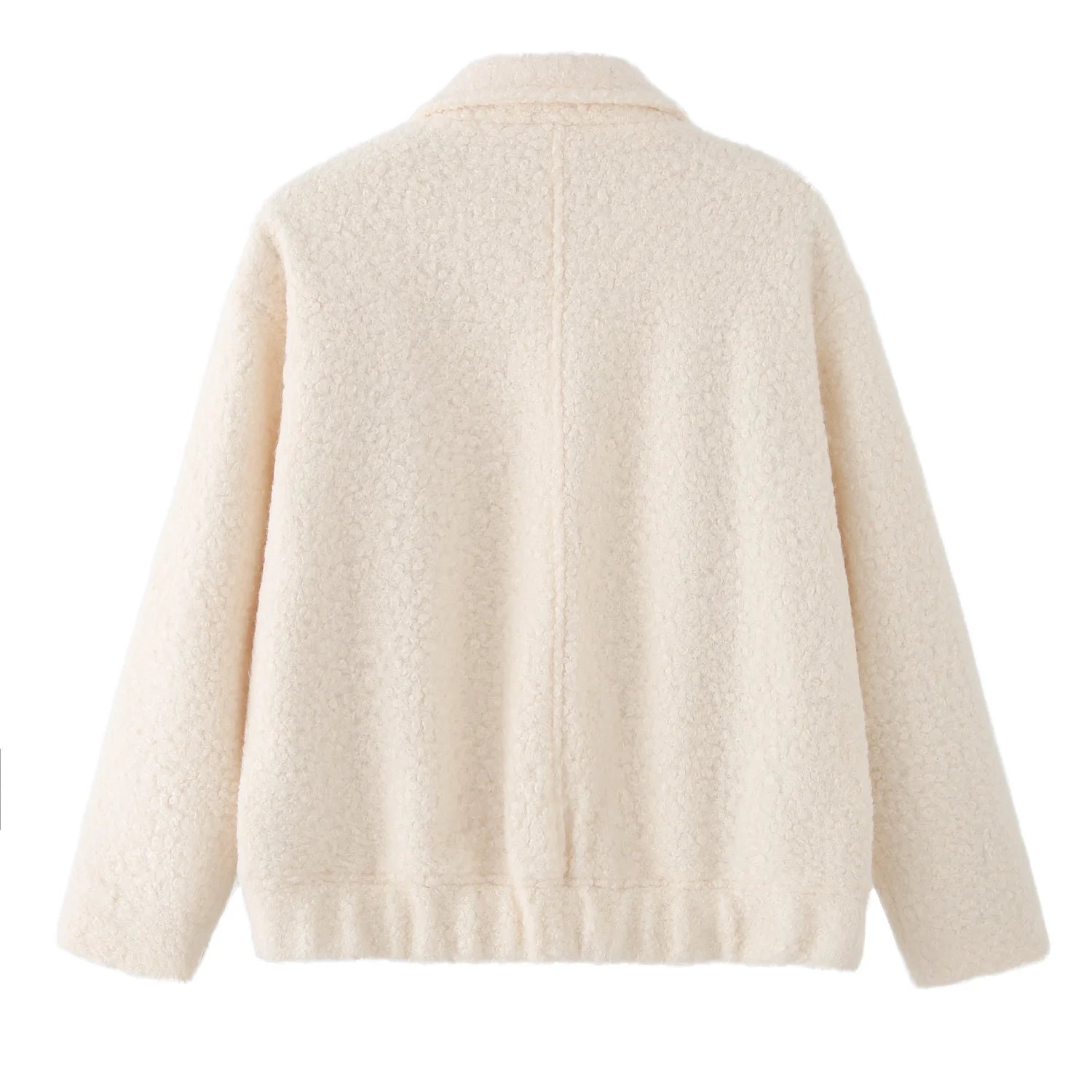 Women’s Winter Coat – Single-Breasted Lapel Jacket