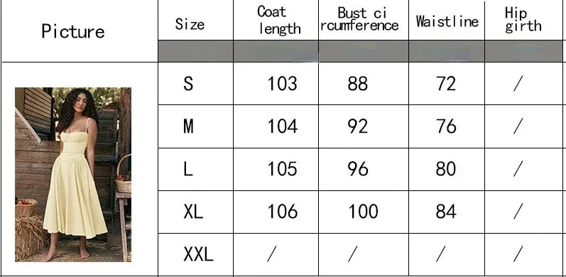 Women’s Summer Retro Long Dress, French Palace Style Suspender Skirt