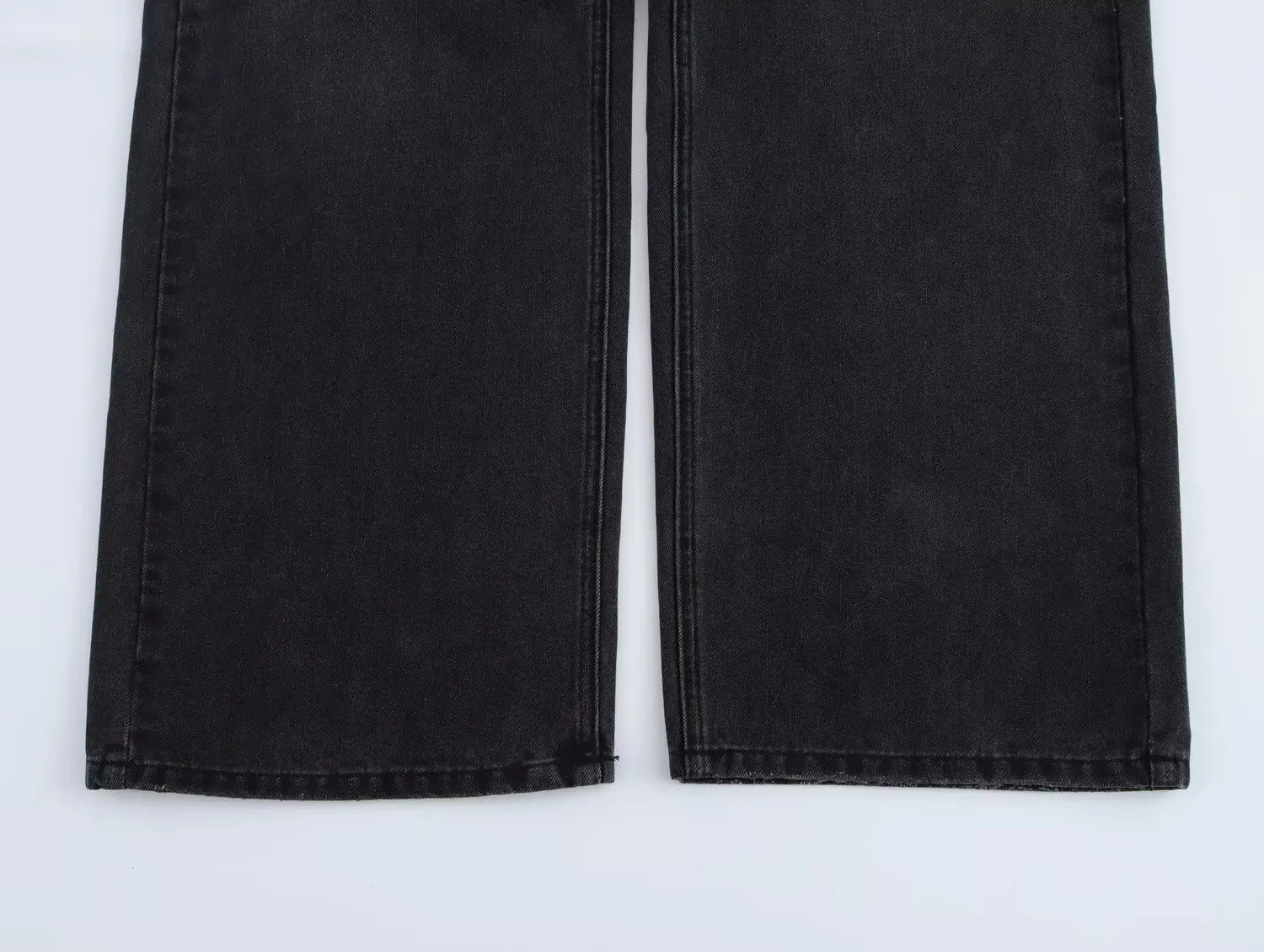 Women’s Asymmetric Denim Trousers – High Waist Wide Leg Jeans 2025