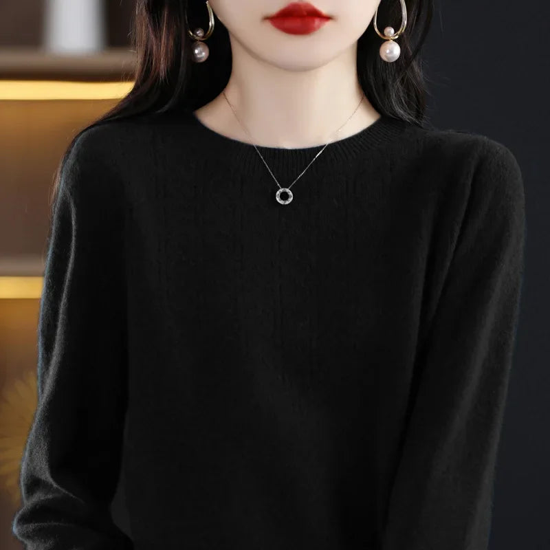 Women’s Knit Sweater – Slim Fit Autumn/Winter Pullover 2025