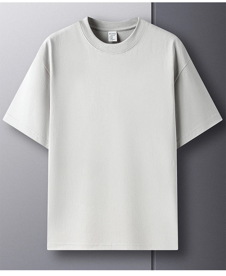 Men’s Cotton T-Shirt – Summer Breathable Short Sleeve Top