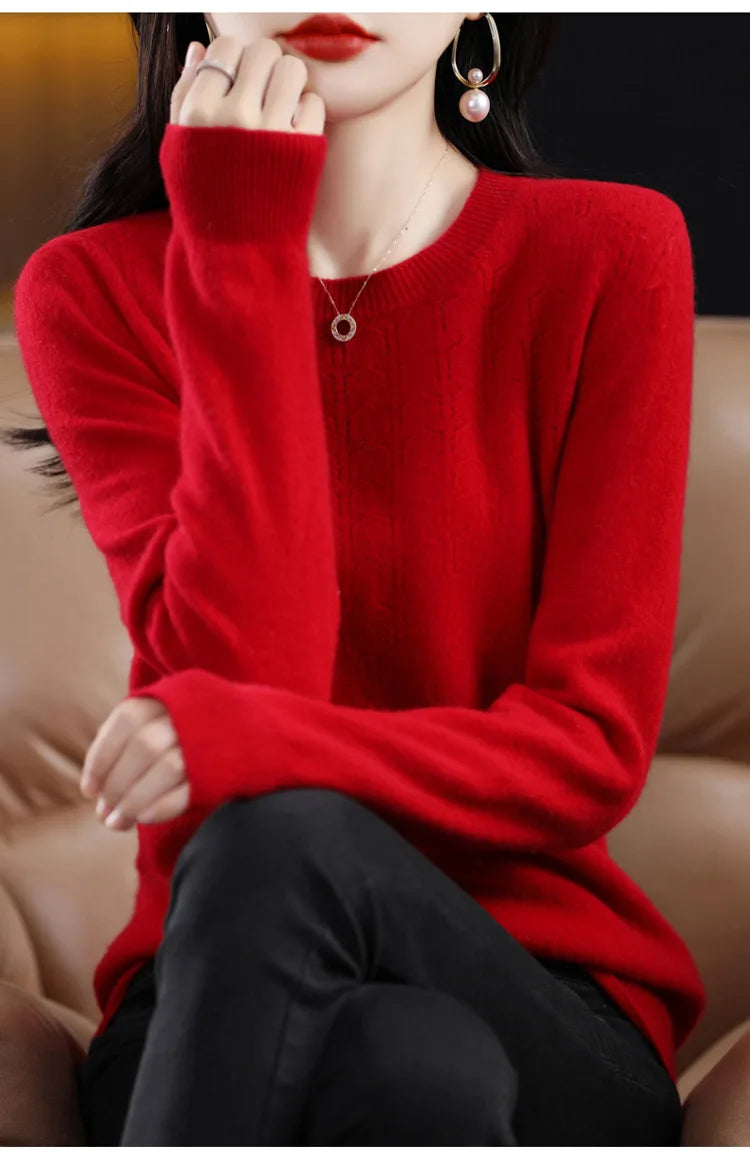 Women’s Knit Sweater – Slim Fit Autumn/Winter Pullover 2025