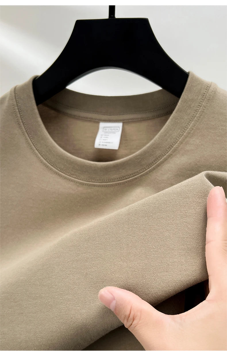 Men’s Cotton T-Shirt – Summer Breathable Short Sleeve Top