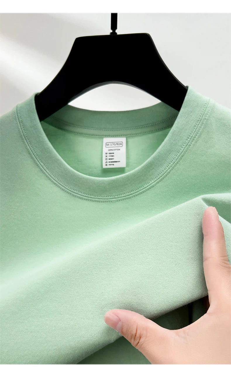 Men’s Cotton T-Shirt – Summer Breathable Short Sleeve Top