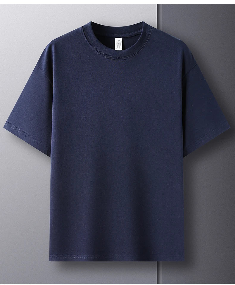 Men’s Cotton T-Shirt – Summer Breathable Short Sleeve Top
