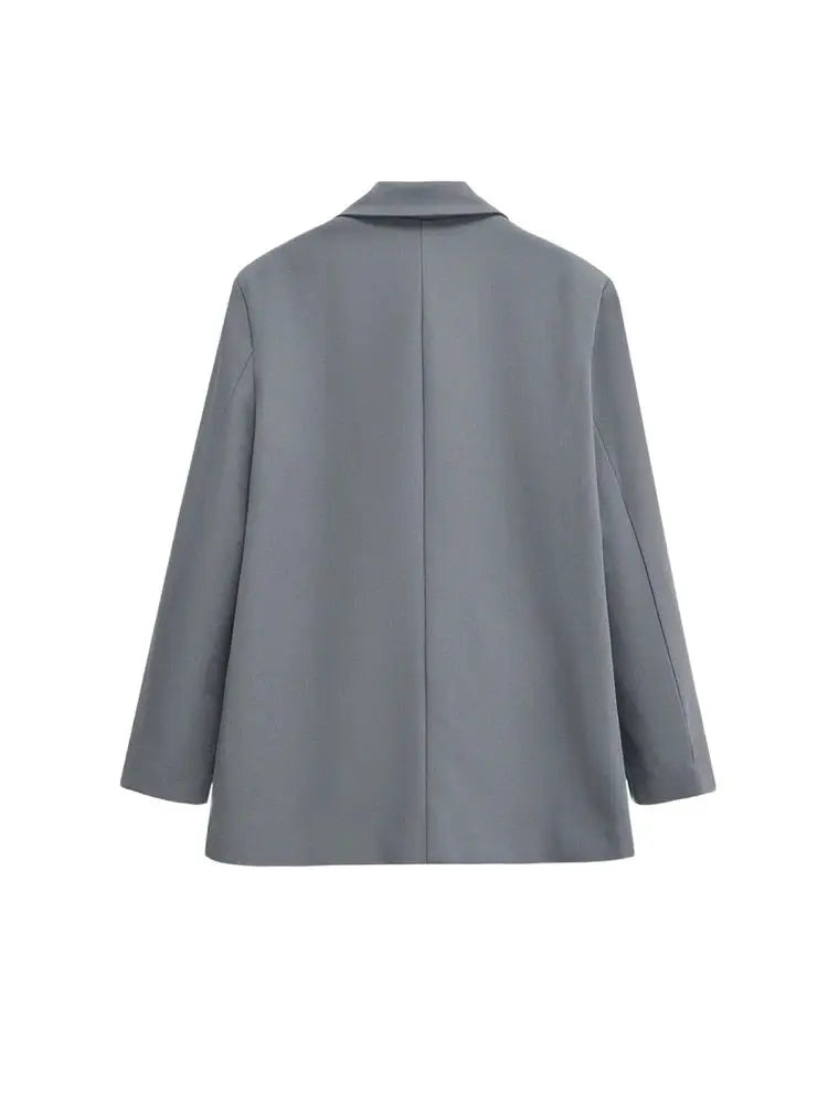 Women’s Double-Breasted Blazer – Chic Office Outerwear